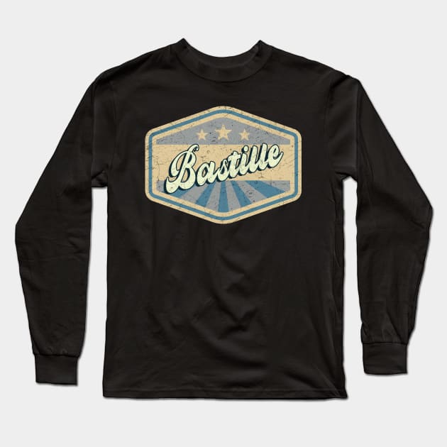 vintage Bastille Long Sleeve T-Shirt by KOKOS PAPA